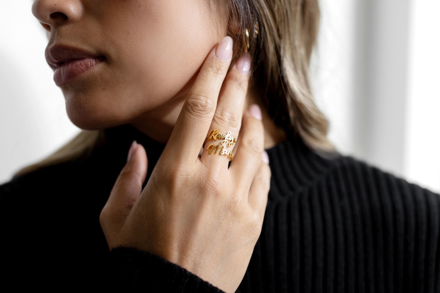 Double Plated Name Ring 2025